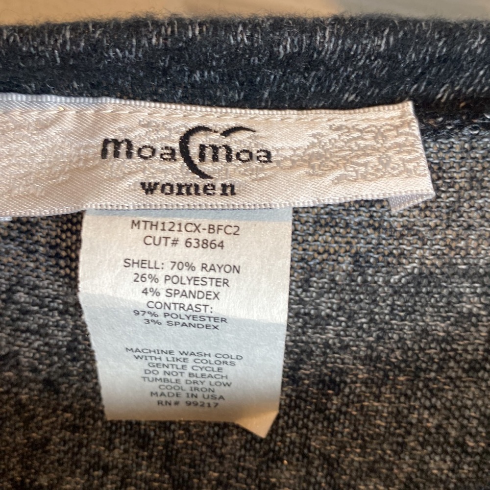 Moa Moa Women Sweater with Leopard Shirttail Plus - Picture 3 of 7